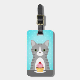 Etiqueta De Bagagem Tag da bagagem do gato de gato malhado
