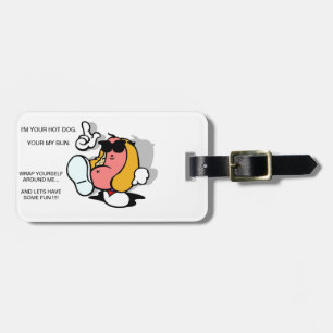 ETIQUETA DE BAGAGEM TAG DA BAGAGEM DO HOTDOG