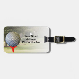 Etiqueta De Bagagem Tag da bagagem do jogador de golfe, customizável