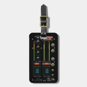Etiqueta De Bagagem Tag da bagagem do misturador da música do DJ