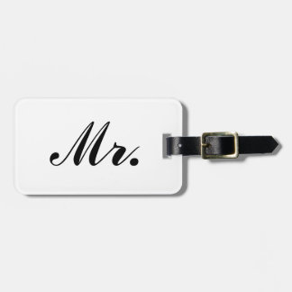 Etiqueta De Bagagem Tag da bagagem do Newlywed (Sr.)