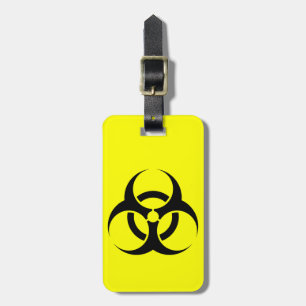 Etiqueta De Bagagem Tag da bagagem do símbolo do biohazard