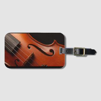 Etiqueta De Bagagem Tag da bagagem do violino, Tag do saco