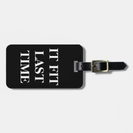 Etiqueta De Bagagem Tag da bagagem 'ele ajustado último Time