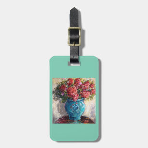 Etiqueta De Bagagem Tag da bagagem ou da bolsa com buquê floral