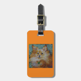 Etiqueta De Bagagem Tag da bagagem ou da bolsa de Pomeranian