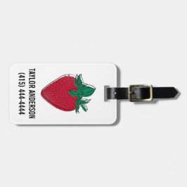 Etiqueta De Bagagem Tag da trouxa da morango