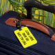 Etiqueta De Bagagem Tag engraçado da bagagem das citações para as (Front Insitu 1)