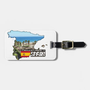 Etiqueta De Bagagem [Tag] eu preferencialmente estaria na espanha