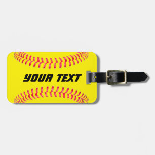 Etiqueta De Bagagem Tag feito sob encomenda da bagagem do softball