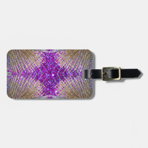 Etiqueta De Bagagem Tag futurista Sparkling da identificação da
