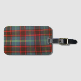 Etiqueta De Bagagem Tag Home da bagagem do Tartan