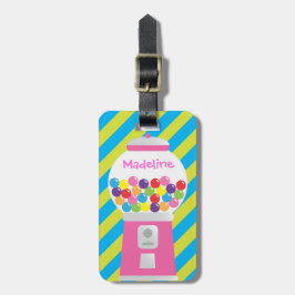 Etiqueta De Bagagem Tag listrado personalizado da bagagem da máquina