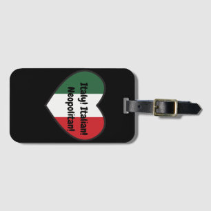 Etiqueta De Bagagem TAG LUGAG - Tema italiano. Texto personalizável