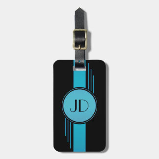 Etiqueta De Bagagem Tag Monogrammed moderno da bagagem