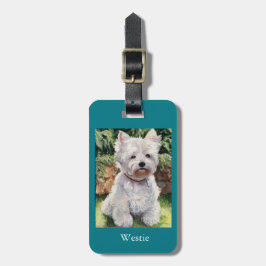 Etiqueta De Bagagem Tag ocidental da bagagem ou da bolsa de Terrier