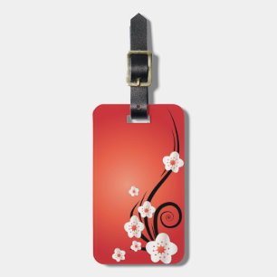 Etiqueta De Bagagem Tag personalizado da bagagem da flor de cerejeira