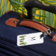 Etiqueta De Bagagem Tag Potted da bagagem do monograma dos Succulents (Front Insitu 3)