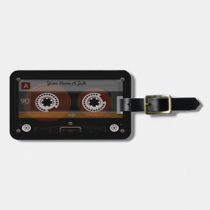 Etiqueta De Bagagem Tag retro de MixTape Lauggage da gaveta de música