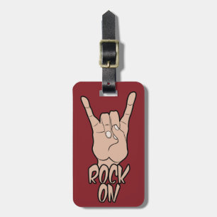 Etiqueta De Bagagem Tag Rock On Custom