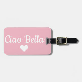 Etiqueta De Bagagem Tag Rosa Ciao Bella Bagagem