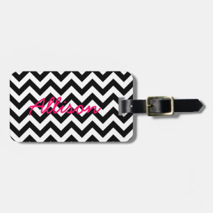 Etiqueta De Bagagem Tag Trendy Chevron