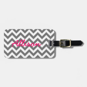 Etiqueta De Bagagem Tag Trendy Chevron