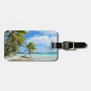 Etiqueta De Bagagem Tag tropical da bagagem do viagem das férias