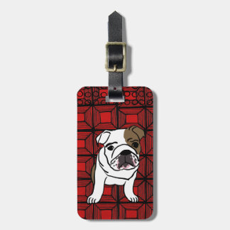 Etiqueta De Bagagem Tag vermelho da bagagem do cão