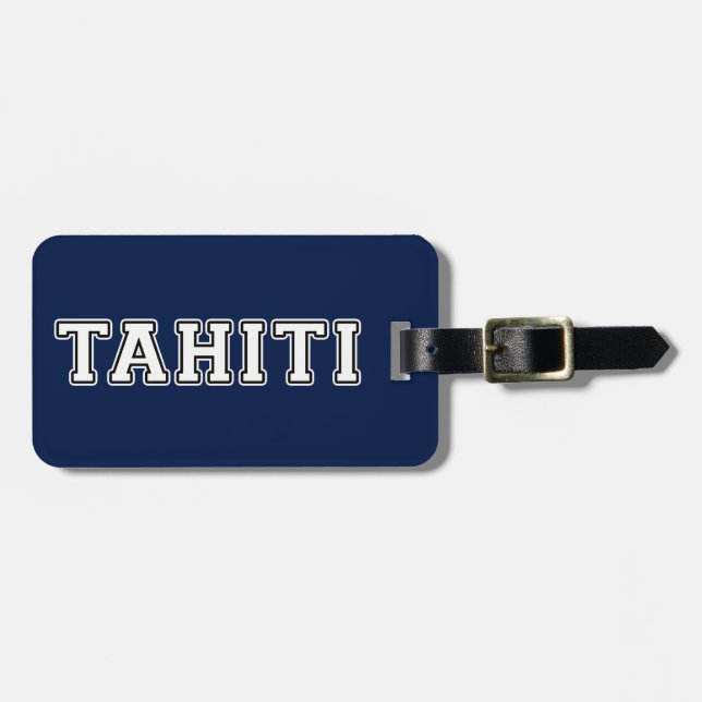 Etiqueta De Bagagem Tahiti (Frente Horizontal)