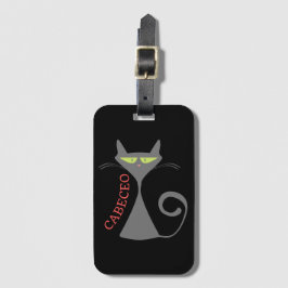 Etiqueta De Bagagem Tango Cabeceo Cat