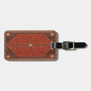 Etiqueta De Bagagem Tapete Oriental Turco Persa Antigo Kilim