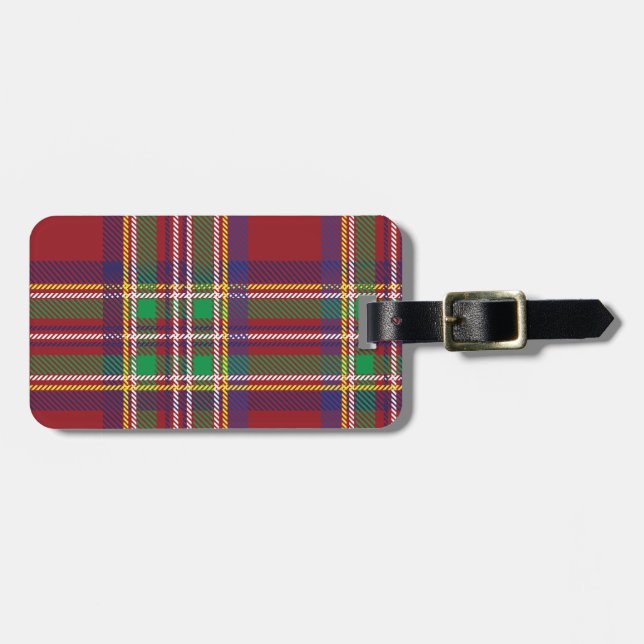 Etiqueta De Bagagem Tartan (Frente Horizontal)