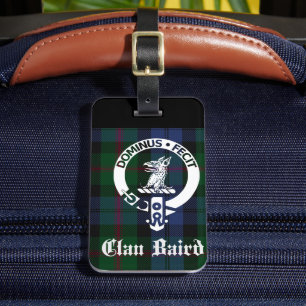 Etiqueta De Bagagem Tartan do Brasão do Clã Baird