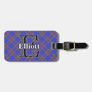 Etiqueta De Bagagem Tartan épico de Elliot Elliott do clã de Scotlan