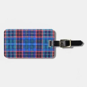 ETIQUETA DE BAGAGEM TARTAN VELHO DA FAMÍLIA DE STEWART