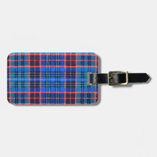 ETIQUETA DE BAGAGEM TARTAN VELHO DA FAMÍLIA DE STEWART
