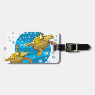 Etiqueta De Bagagem Tartarugas do mar