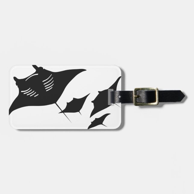 Etiqueta De Bagagem taucher mantarochen manta ray scuba diving (Frente Horizontal)
