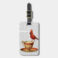 Teacup E Cardeal Vermelho