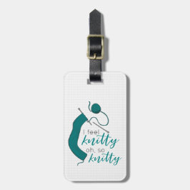 Etiqueta De Bagagem Teal Eu Me Sinto Bela, Oh Tão Bela