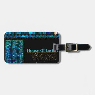 Etiqueta de Bagagem Teal Luxe Mosaic House Of Lavi