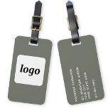 Etiqueta De Bagagem Tecnologia Mínima de Logotipos para Sage<br><div class="desc">Design de logotipo simples para sua empresa. Substitua o logotipo e os detalhes por você e altere a cor de fundo na ferramenta design para personalizar. Ideal como um item de promocional para fornecer a clientes,  clientes e funcionários,  e para viagens de negócios e apresentações comerciais.</div>
