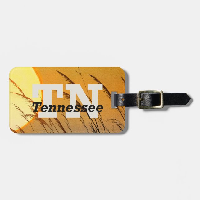 Etiqueta De Bagagem TEE Tennessee (Frente Horizontal)