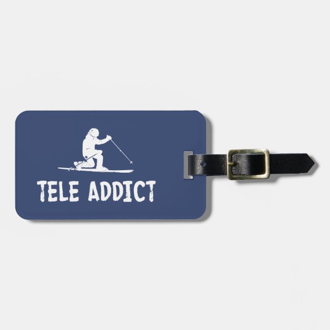 Etiqueta De Bagagem Tele Addict (Frente Horizontal)