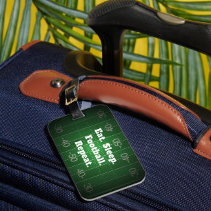 Etiqueta De Bagagem Tema de Futebol Divertido Personalizado