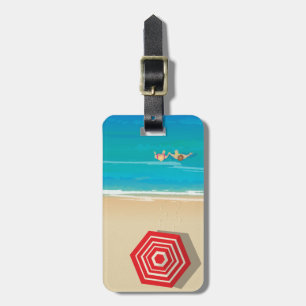 Etiqueta De Bagagem Tempo da praia