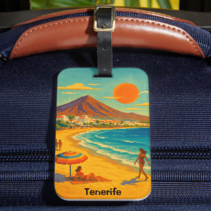 Etiqueta De Bagagem Tenerife Ilha Canária Playa de las Americas