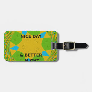 Etiqueta De Bagagem Tenha um belo dia