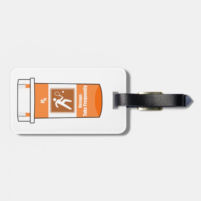 Etiqueta De Bagagem Tênis é minha droga (Traseira Horizontal)